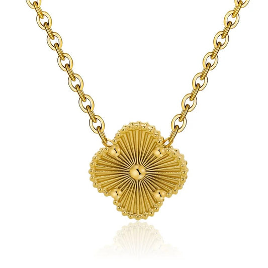 Golden Clover Elegance Necklace