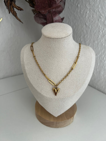 Heartline charm Kette